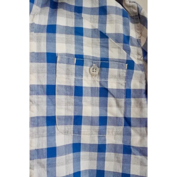 CREWCUTS white and blue checkered shirt size 8 - Picture 3 of 5